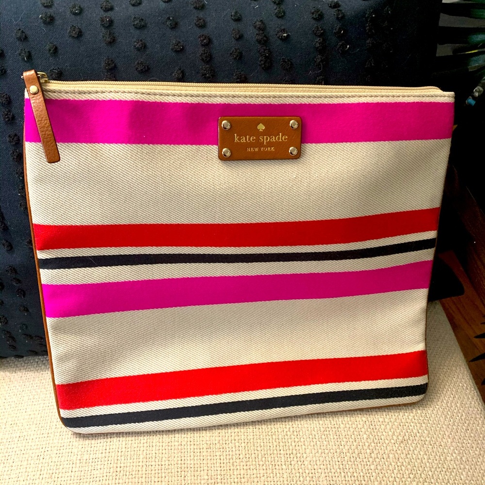 Kate Spade Striped clutch/pouch